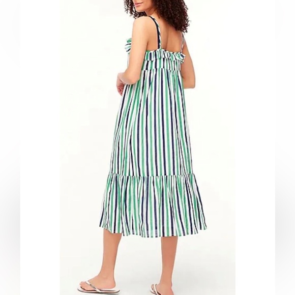 J. Crew Ruffle Tiered Midi Dress - Picture 2 of 3